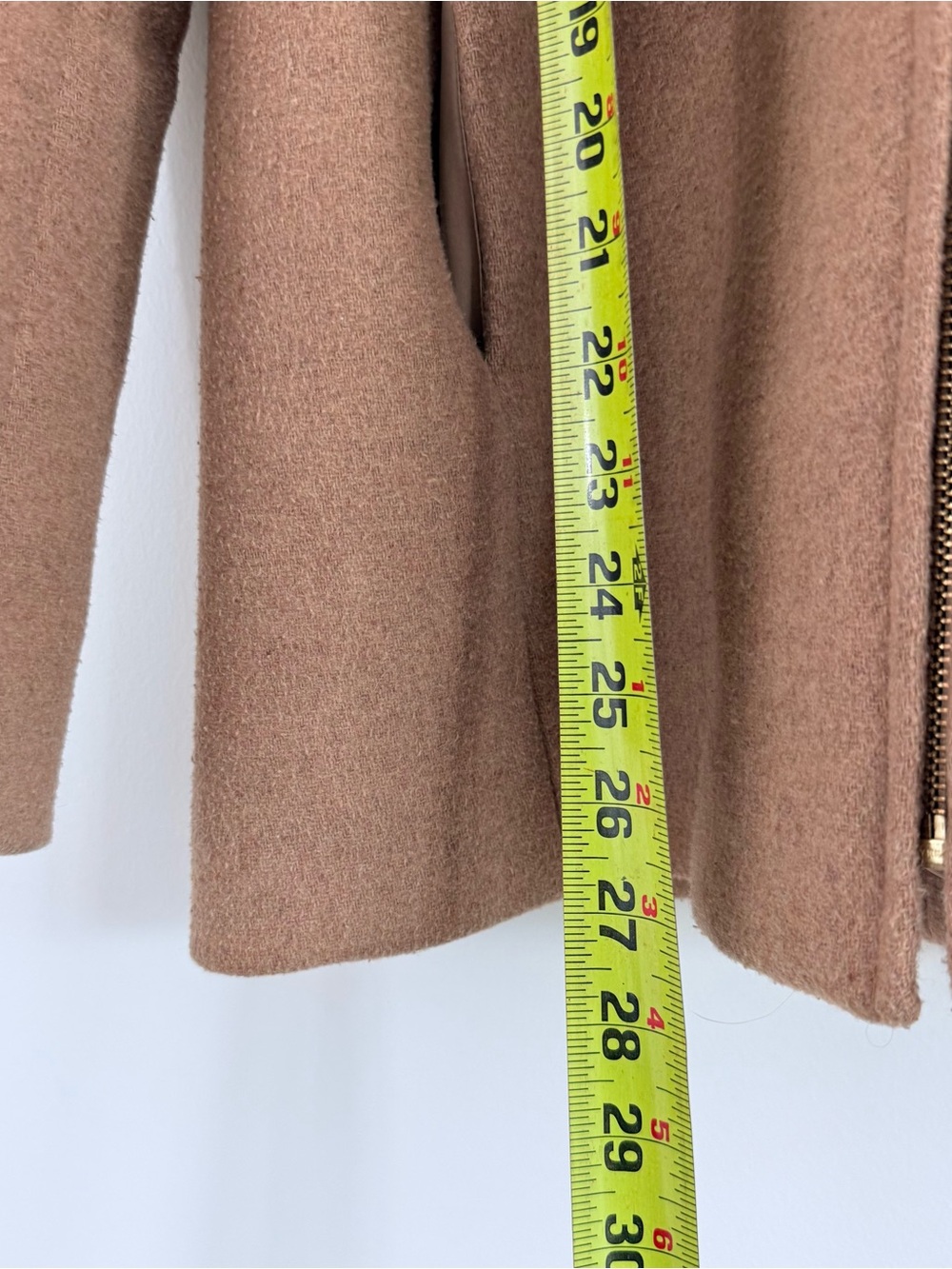 JCrew Classic Zip-Front Fleece Jacket in Camel - Picture 9 of 9